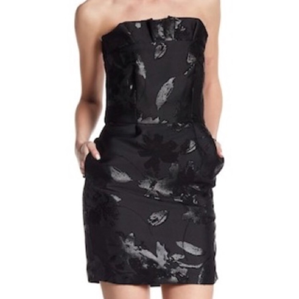 MoNique Lhuillier size 2 ELEGANT BLACK holiday DRESS